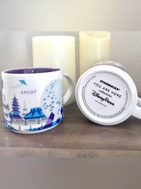 Starbucks Disney Parks You Are Here Collection "Epcot" Ceramic Coffee Mug Cup